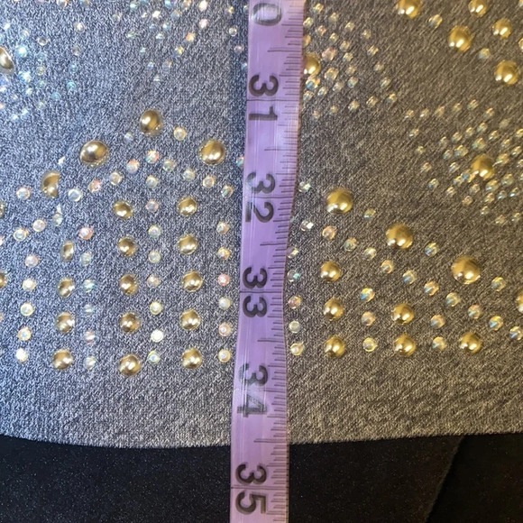 Allyson collection Grey sequins embellished long sleeve  body con dress - Picture 8 of 13